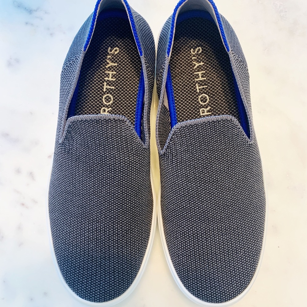 Rothy’s Sneakers, Size 5.5, Steel Gray